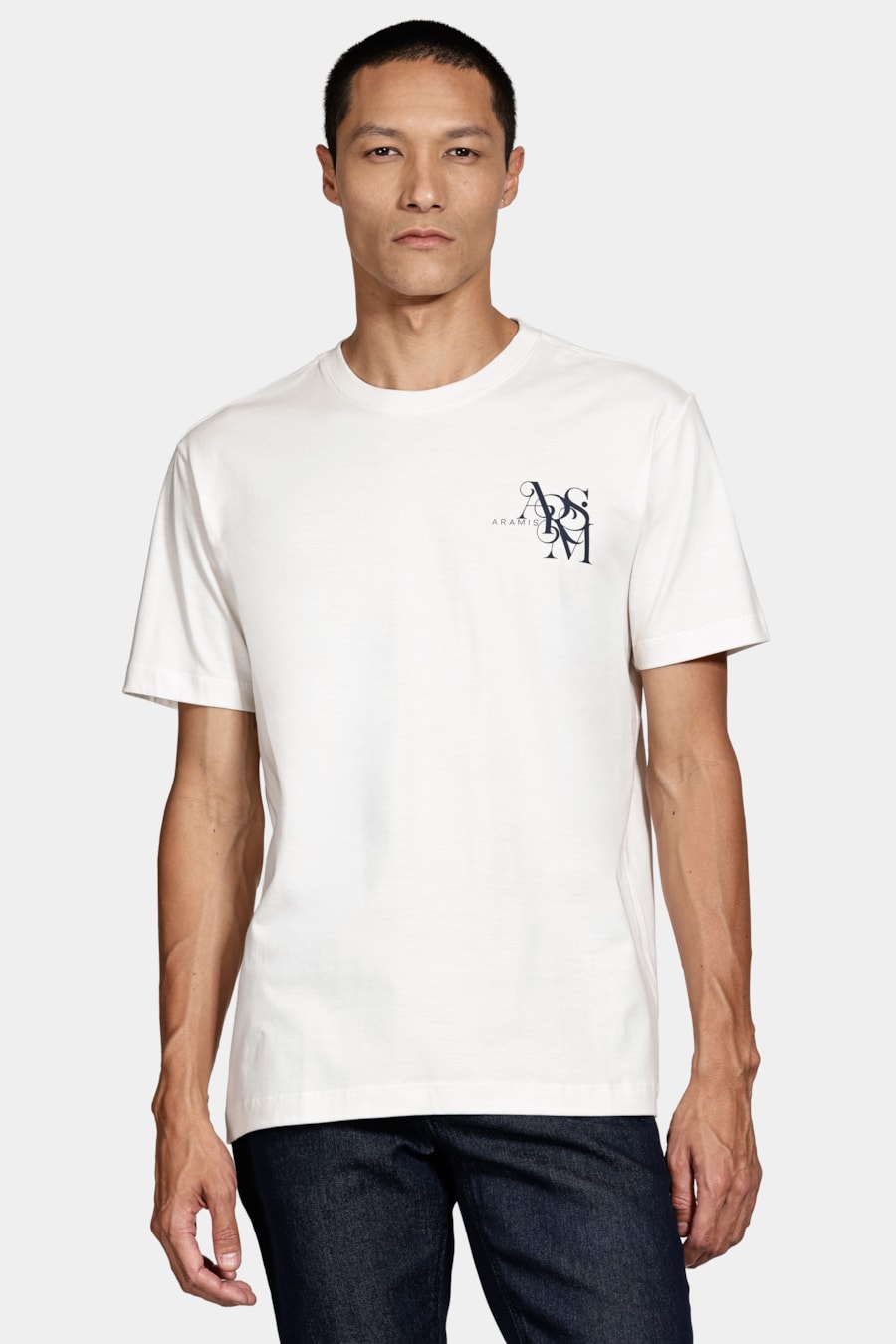 Camiseta Manga Curta Algodão New Preppy Off White — foto 1 de 5