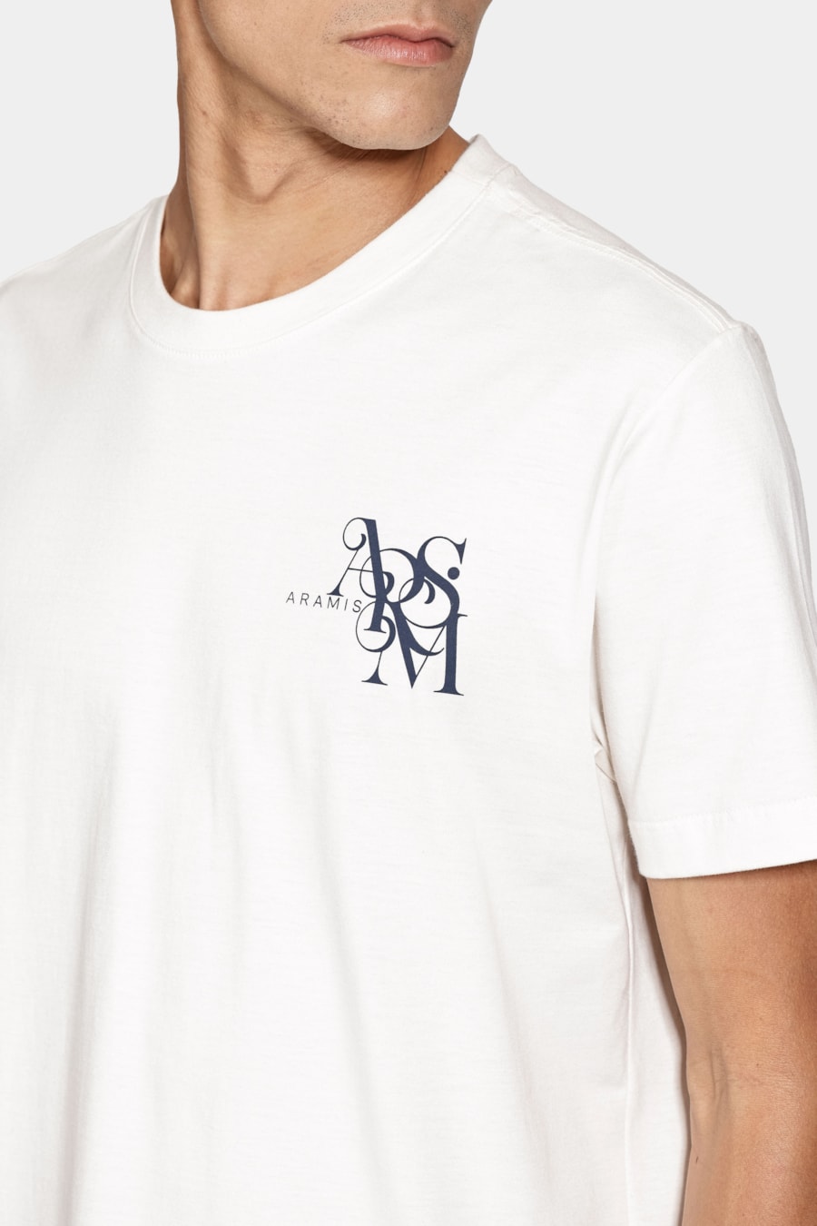 Camiseta Manga Curta Algodão New Preppy Off White — foto 3 de 5