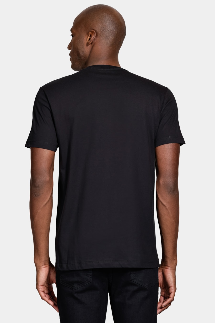 Camiseta Manga Curta Algodão New Preppy Preto — foto 4 de 5