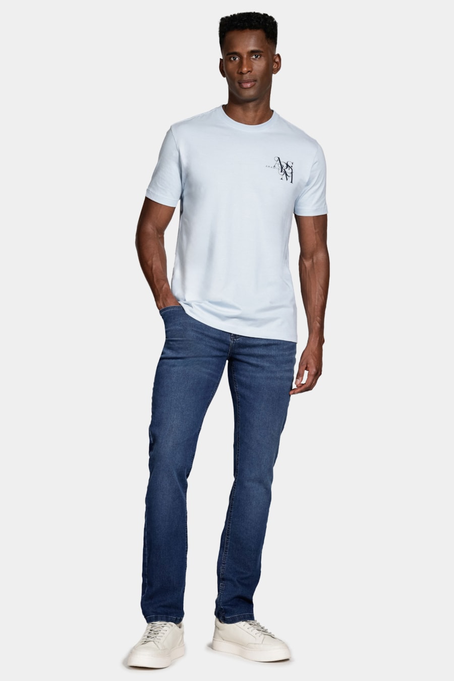 Camiseta Manga Curta Algodão New Preppy Topazio 116 — foto 2 de 5
