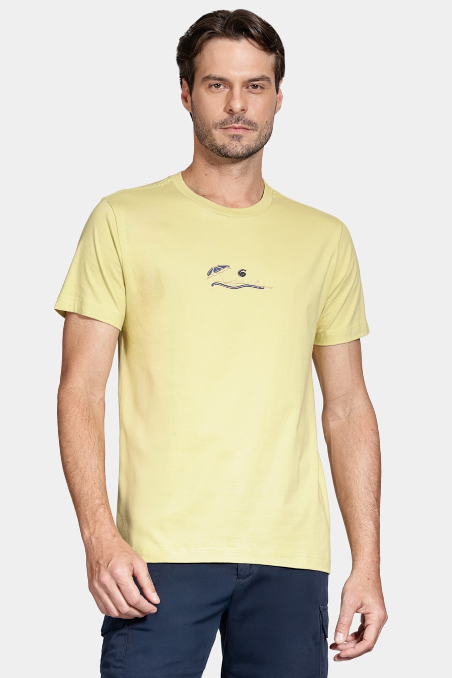 Camiseta Manga Curta Algodão Oceano Citrico 116 — foto 1 de 5