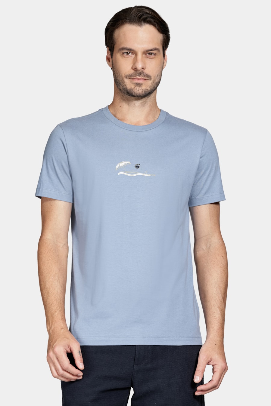Camiseta Manga Curta Algodão Oceano Mineral 116 — foto 1 de 5