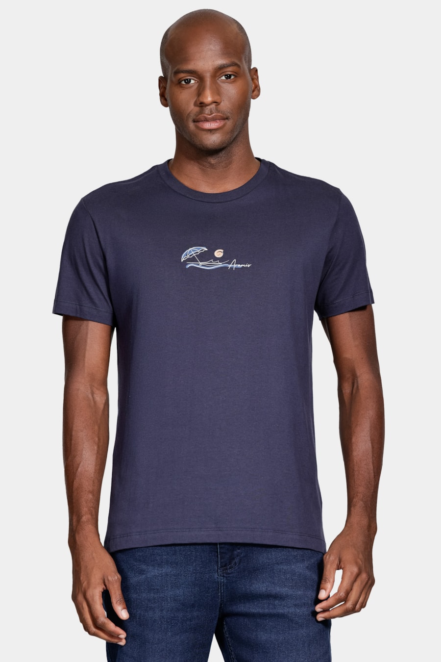 Camiseta Manga Curta Algodão Oceano Navy — foto 1 de 5