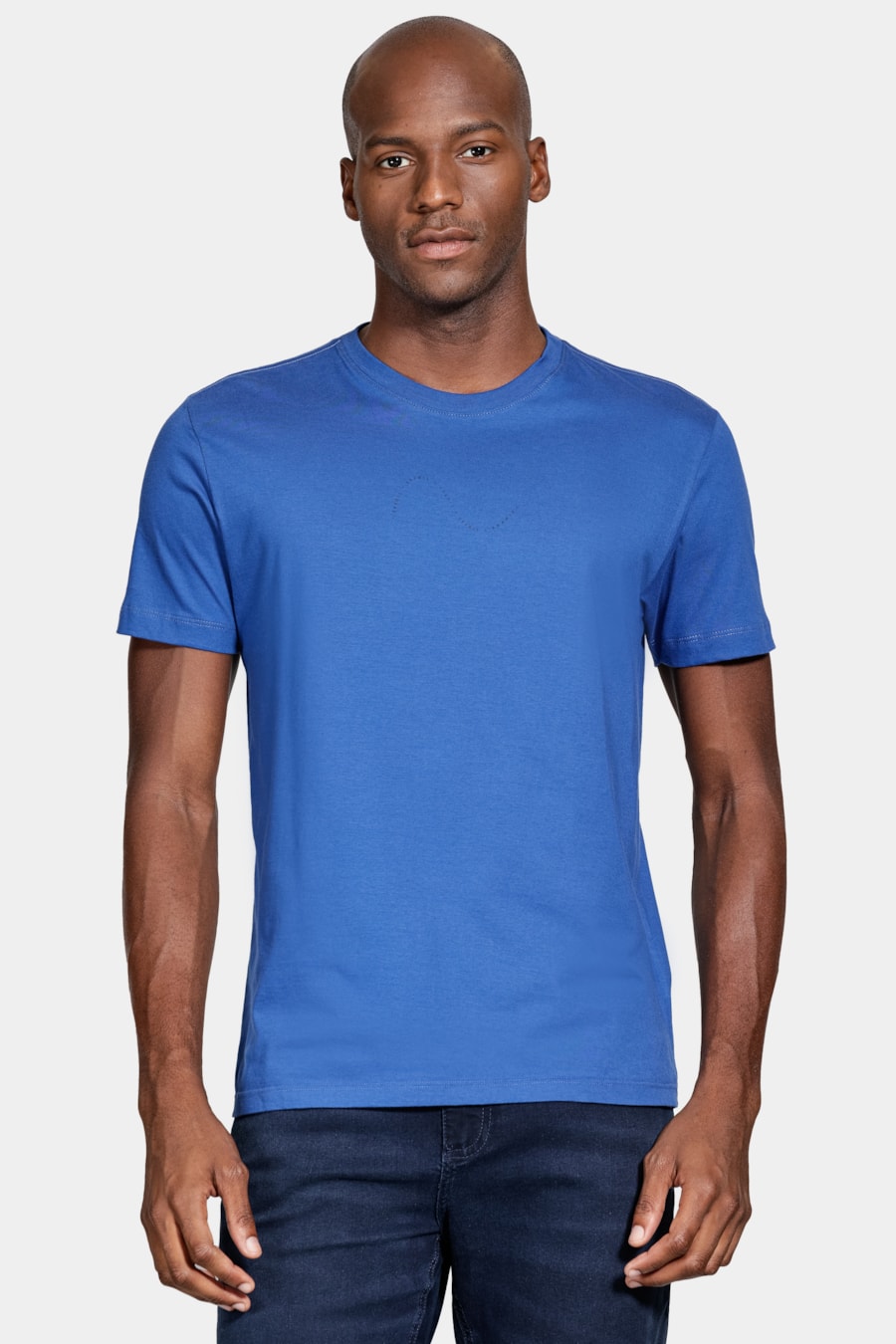 Camiseta Manga Curta Algodão Onda Azul Royal 114 — foto 1 de 5