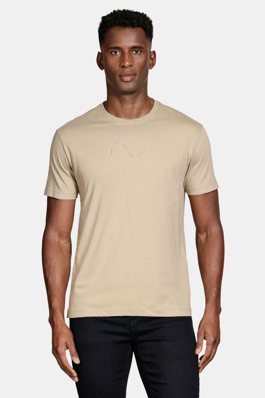 Camiseta Manga Curta Algodão Onda Caqui 116 — foto 1 de 5