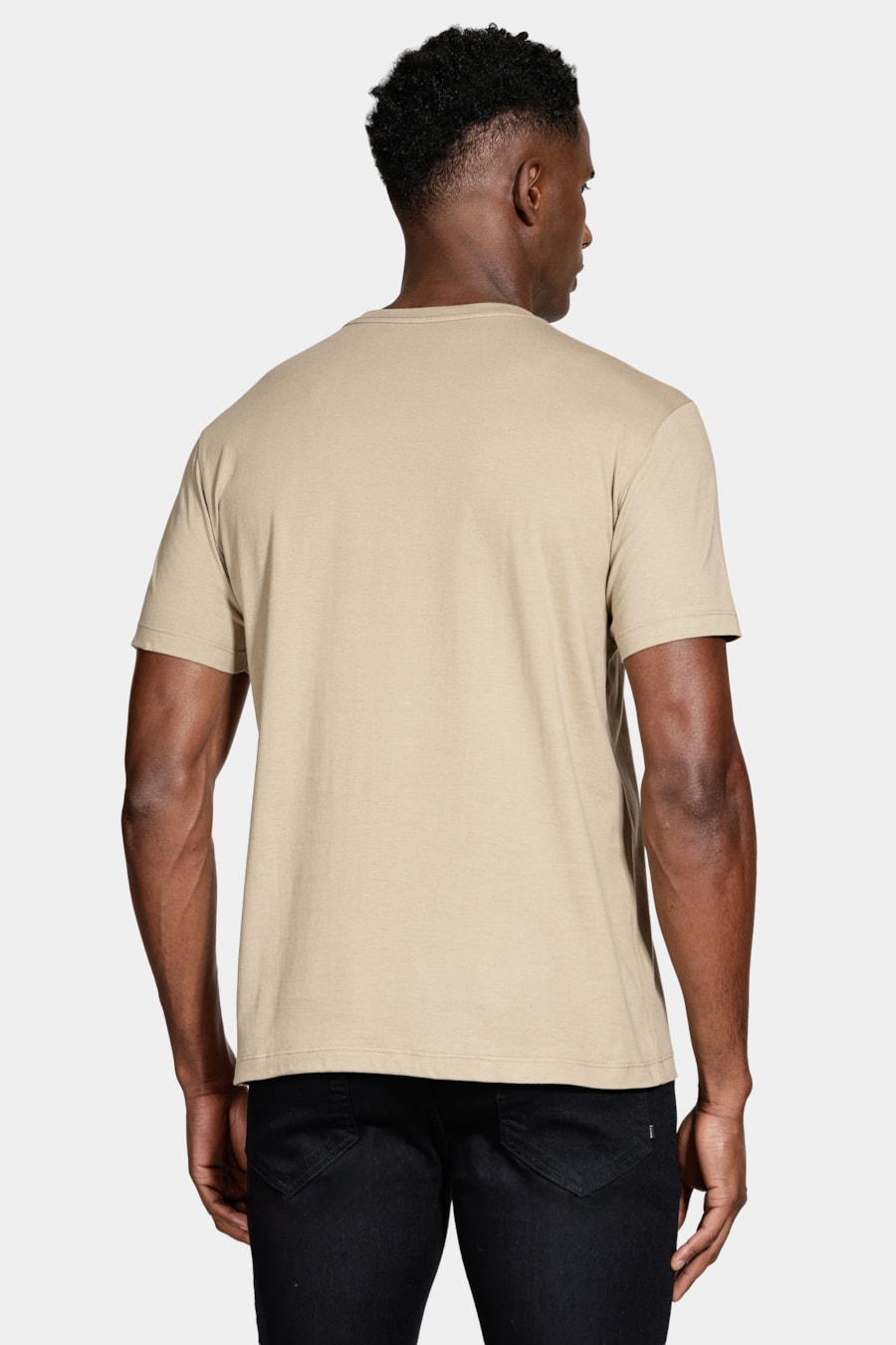 Camiseta Manga Curta Algodão Onda Caqui 116 — foto 4 de 5