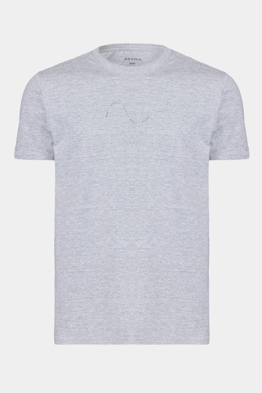 Camiseta Manga Curta Algodão Onda Cinza Mescla — foto 5 de 5