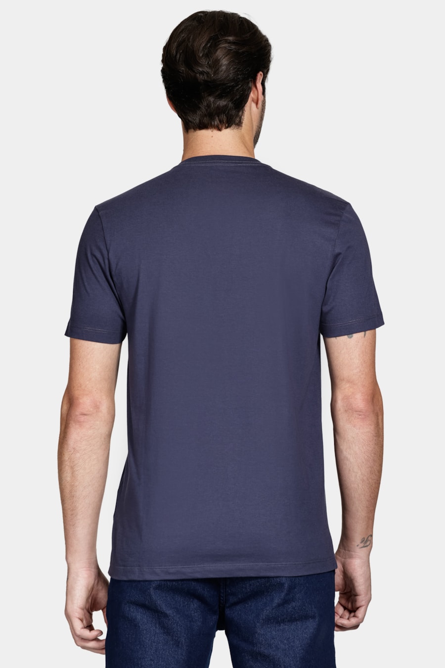 Camiseta Manga Curta Algodão Onda Navy — foto 4 de 5