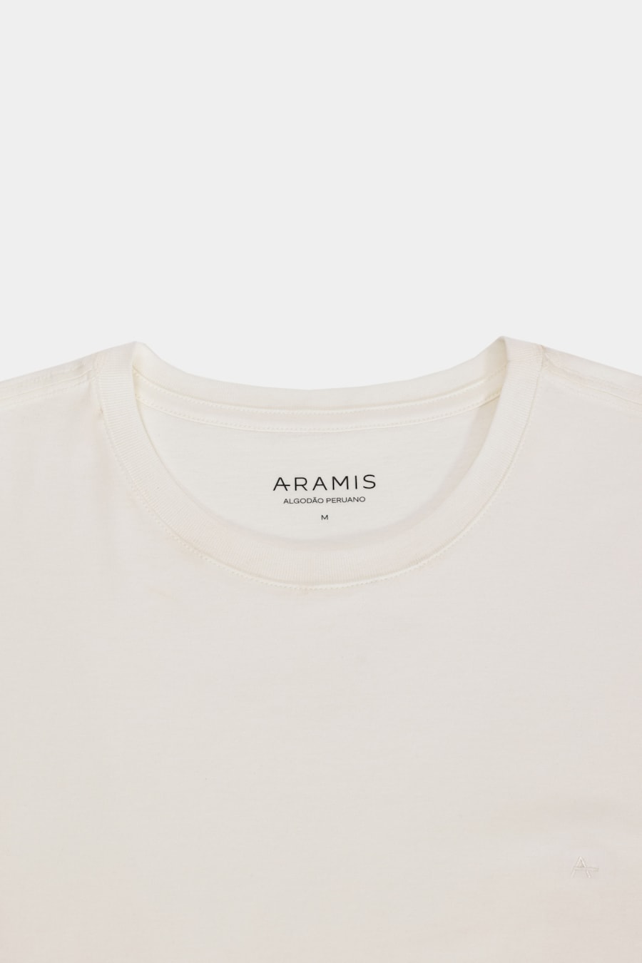 Camiseta Manga Curta Algodão Peruano Off White — foto 6 de 6