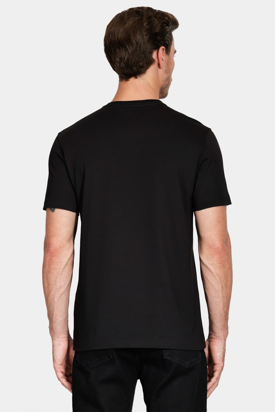 Camiseta Manga Curta Algodão Peruano Preto — foto 4 de 6