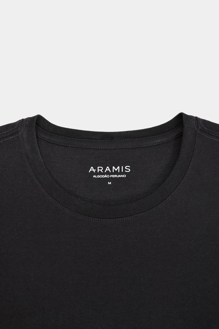 Camiseta Manga Curta Algodão Peruano Preto — foto 6 de 6