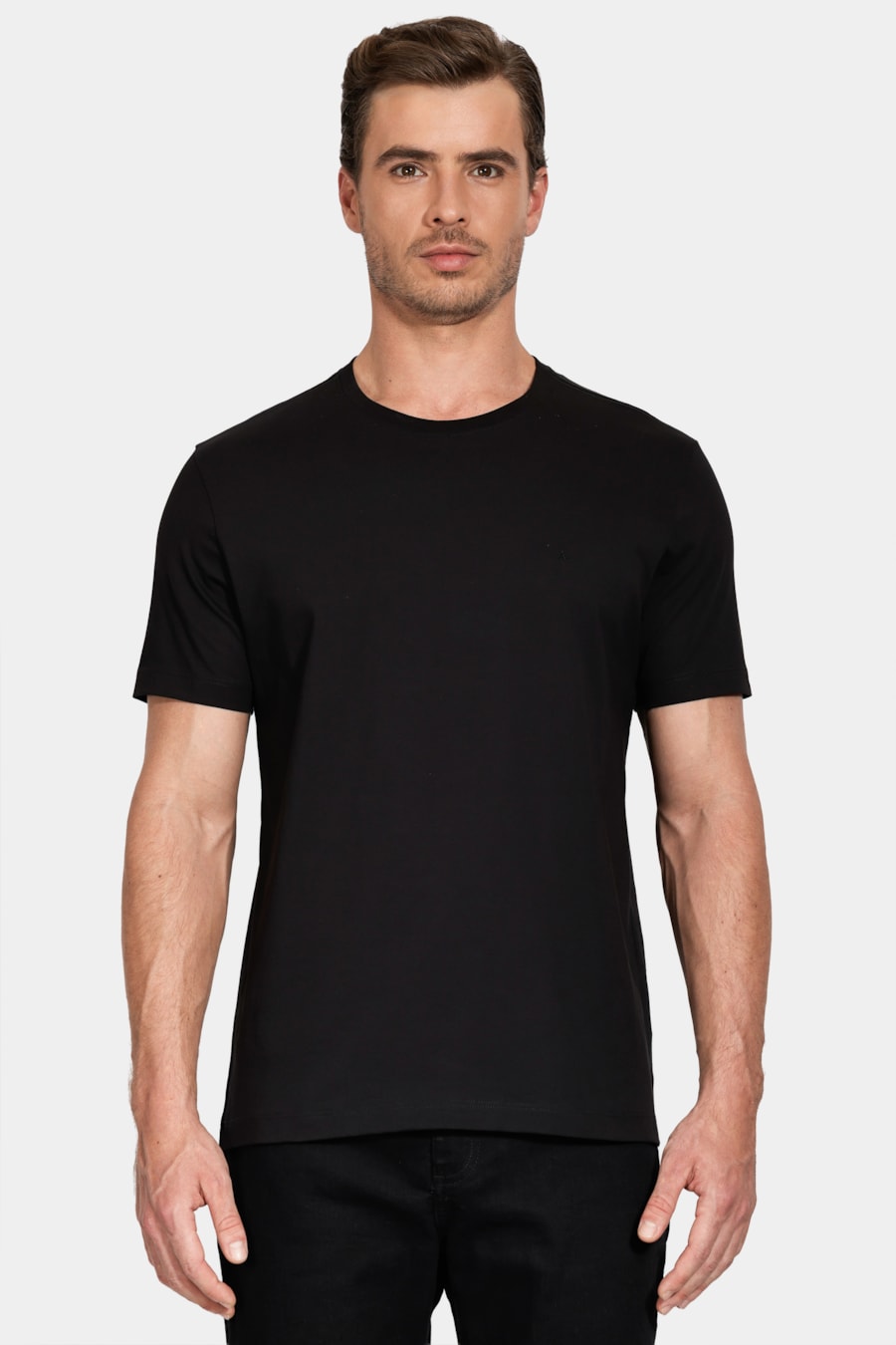 Camiseta Manga Curta Algodão Peruano Preto — foto 1 de 6