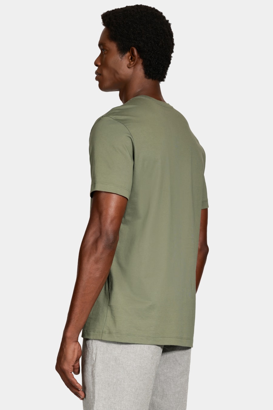 Camiseta Manga Curta Algodão Peruano Verde Floresta 115 — foto 4 de 6