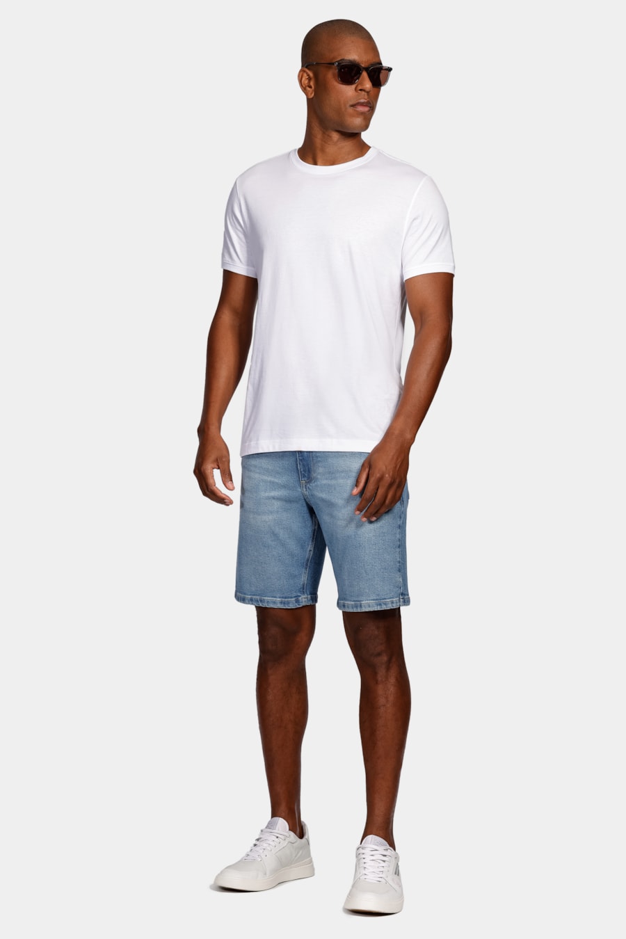 Camiseta Manga Curta Algodão Pima Branco — foto 2 de 5
