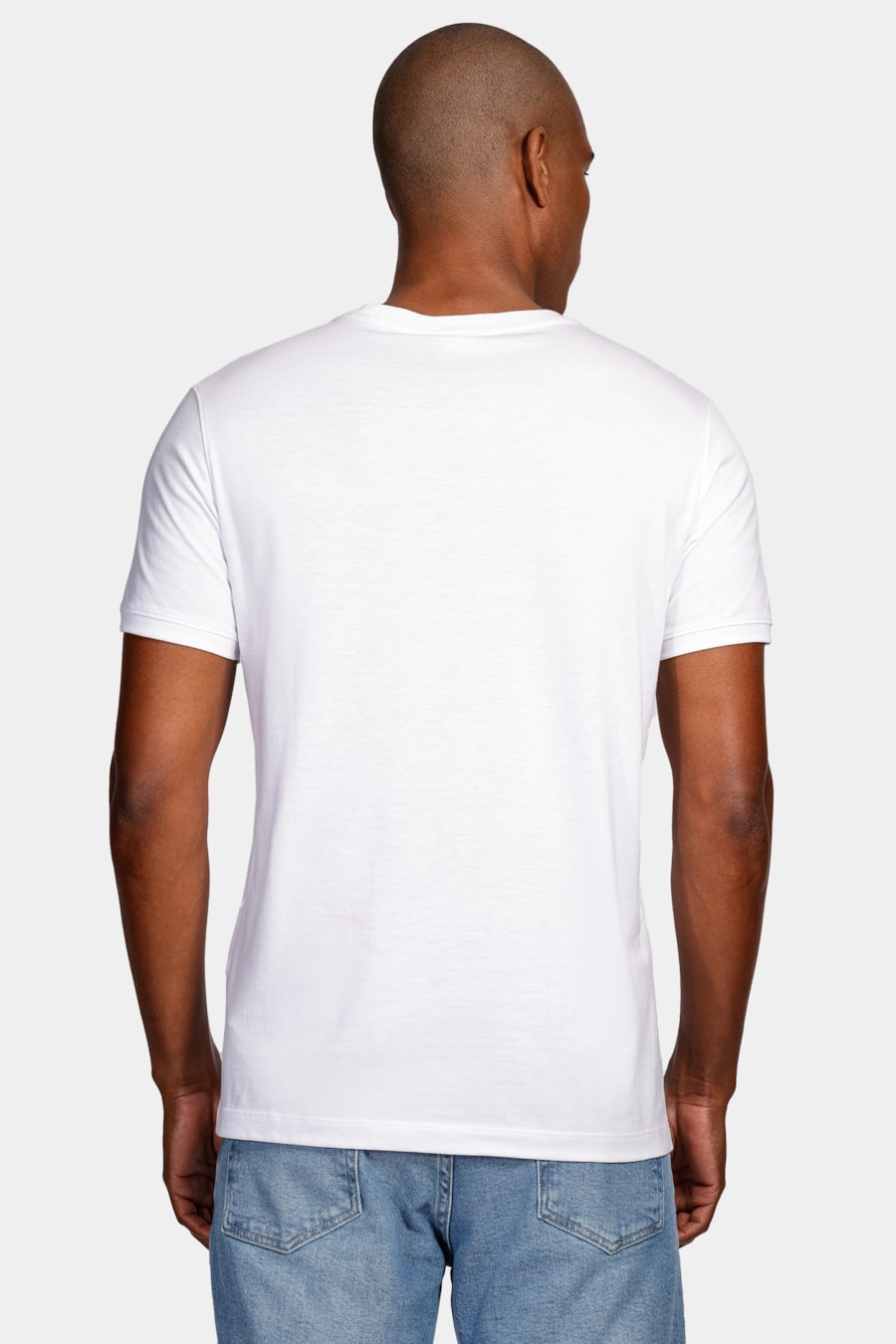 Camiseta Manga Curta Algodão Pima Branco — foto 4 de 5