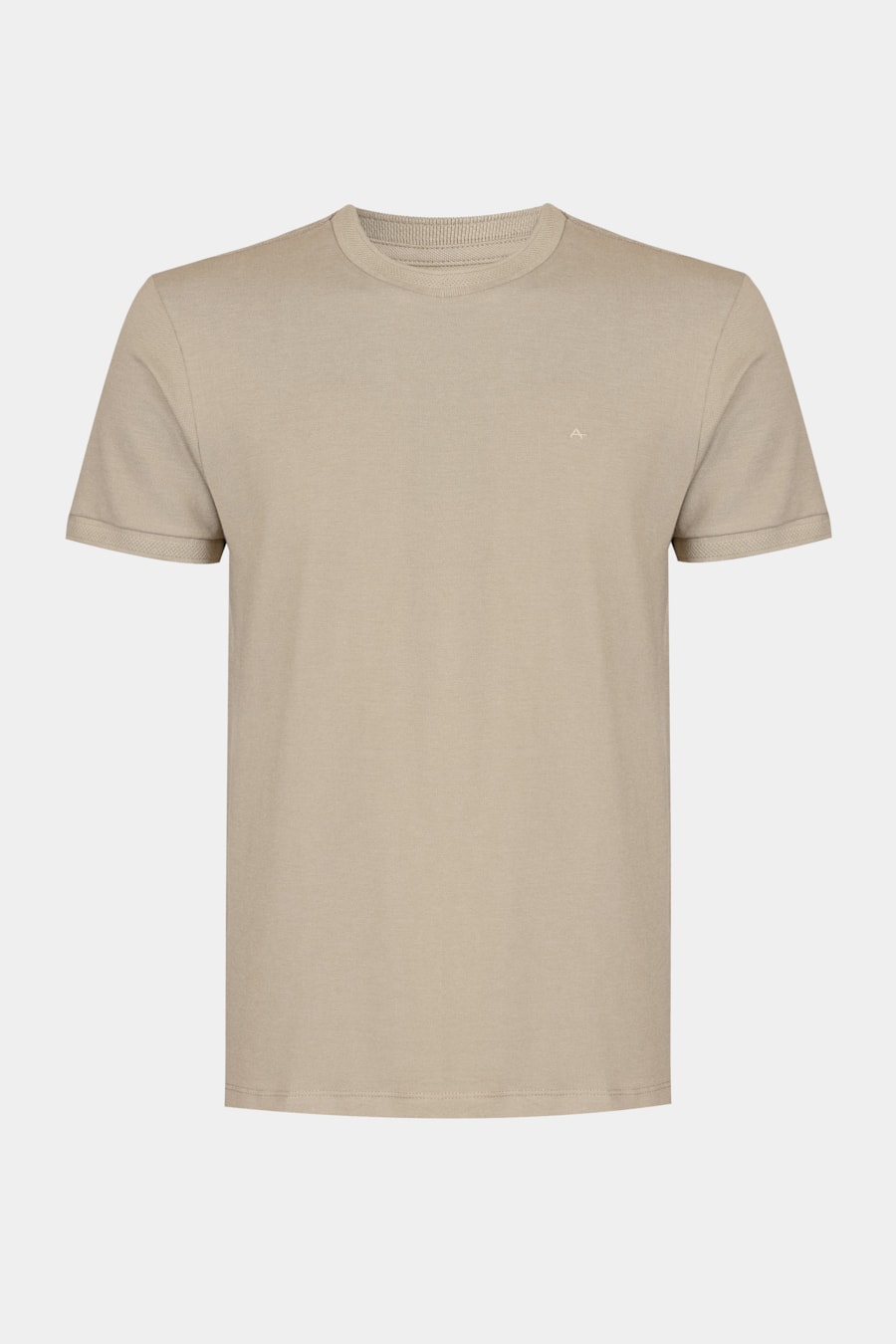 Camiseta Manga Curta Algodão Piquet Areia 116 — foto 5 de 5