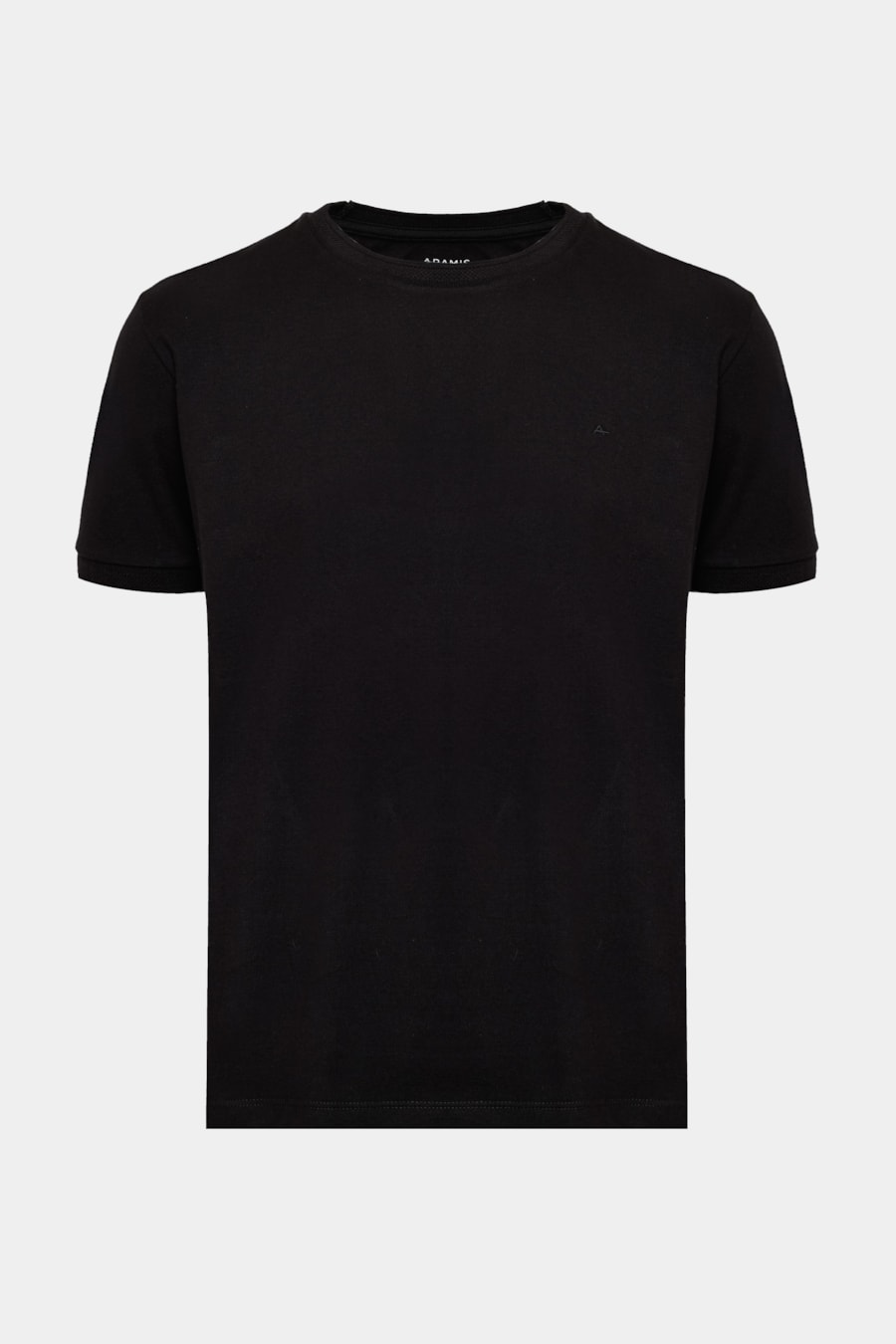 Camiseta Manga Curta Algodão Piquet Preto — foto 5 de 5