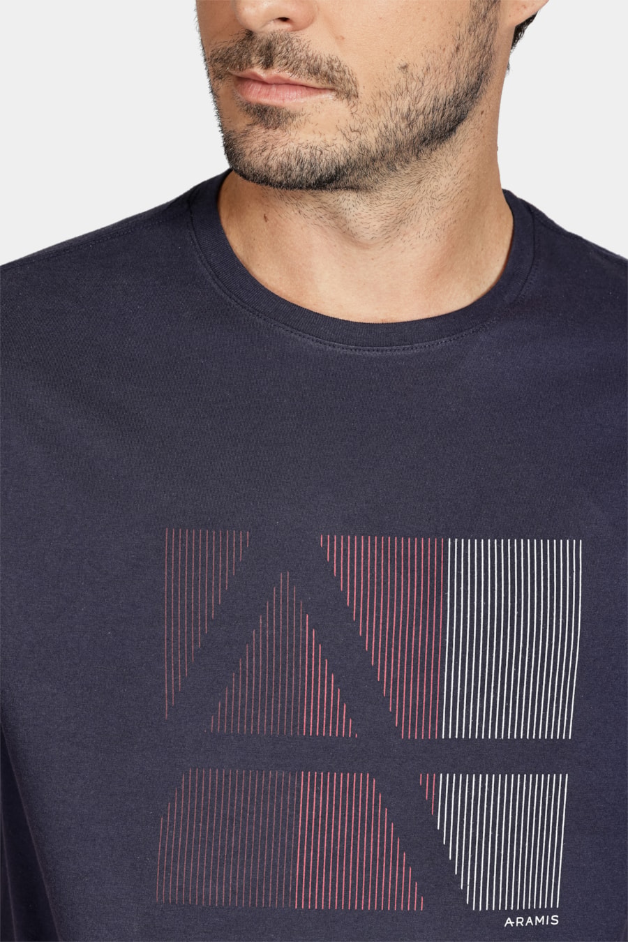 Camiseta Manga Curta Aramis Azul Marinho — foto 3 de 5