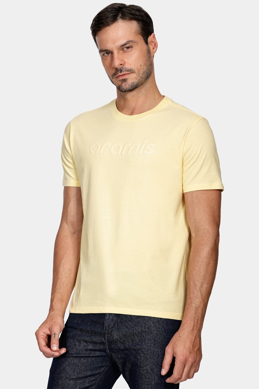 Camiseta Manga Curta Aramis Bright Colors Amarelo Dente Leão — foto 1 de 4
