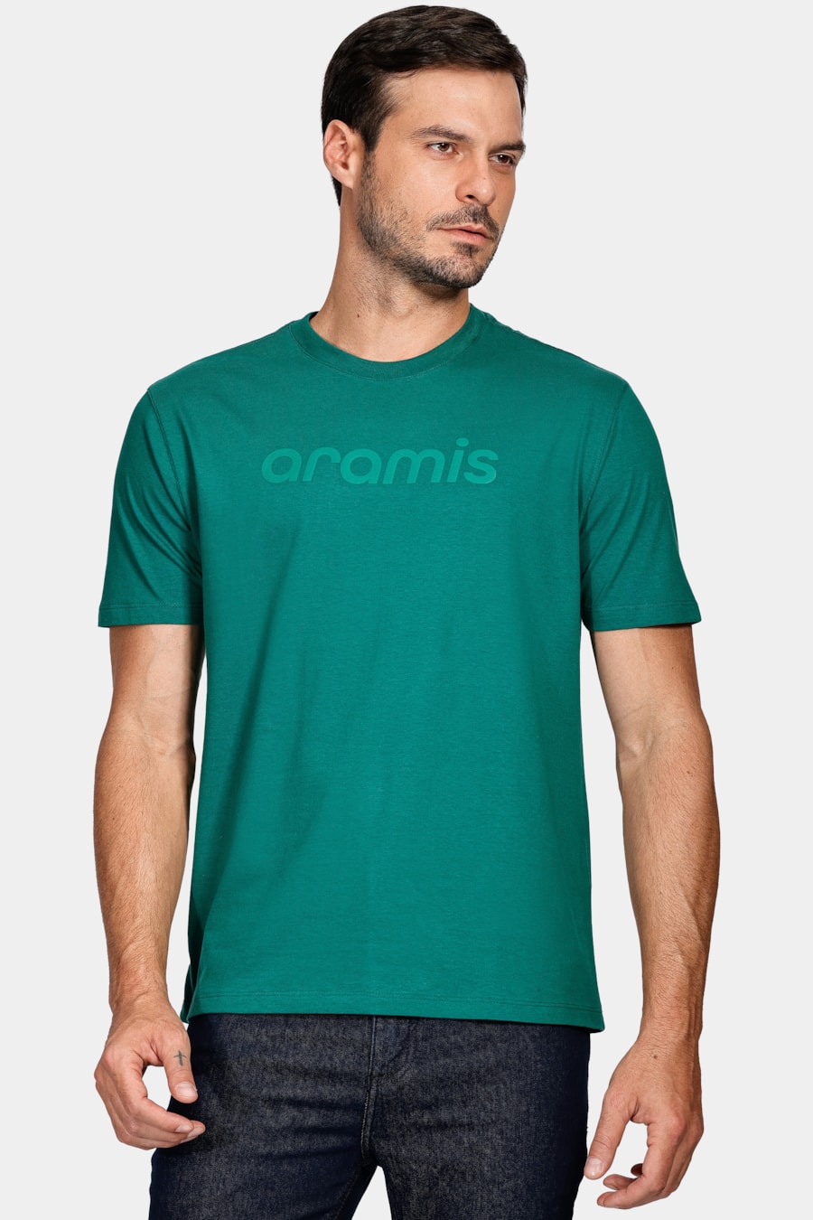 Camiseta Manga Curta Aramis Bright Colors Verde Amazonia — foto 1 de 4