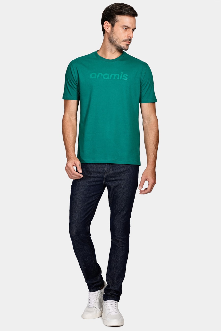 Camiseta Manga Curta Aramis Bright Colors Verde Amazonia — foto 2 de 4
