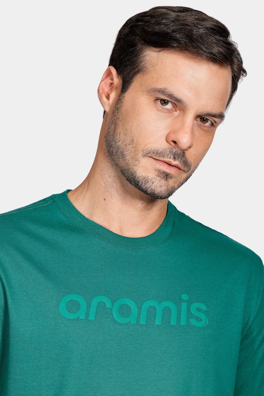 Camiseta Manga Curta Aramis Bright Colors Verde Amazonia — foto 3 de 4