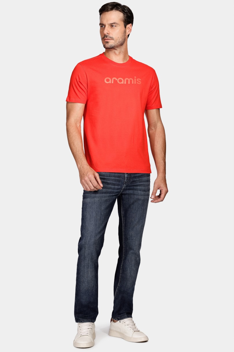 Camiseta Manga Curta Aramis Bright Colors Vermelho Cereja