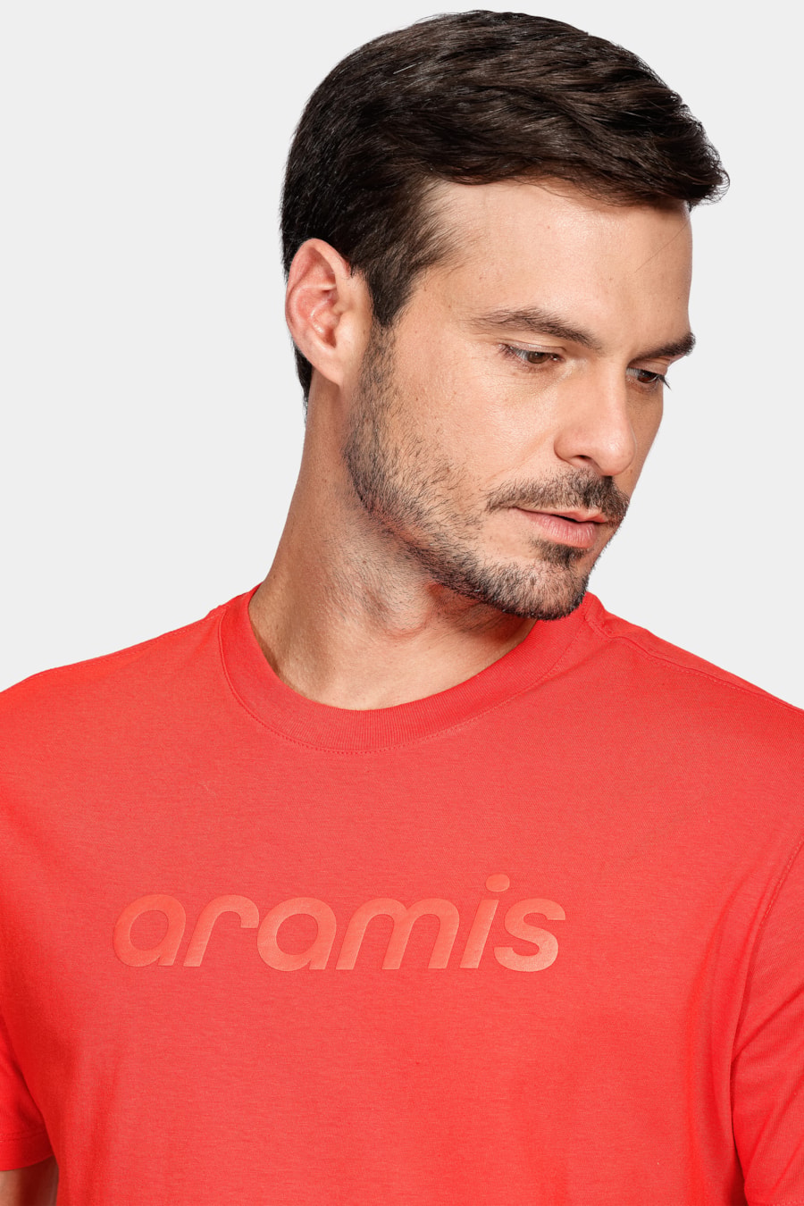 Camiseta Manga Curta Aramis Bright Colors Vermelho Cereja — foto 3 de 4