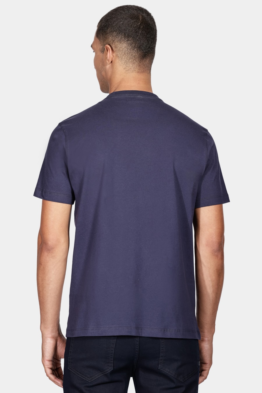 Camiseta Manga Curta Aramis Duplo Azul Marinho — foto 4 de 5