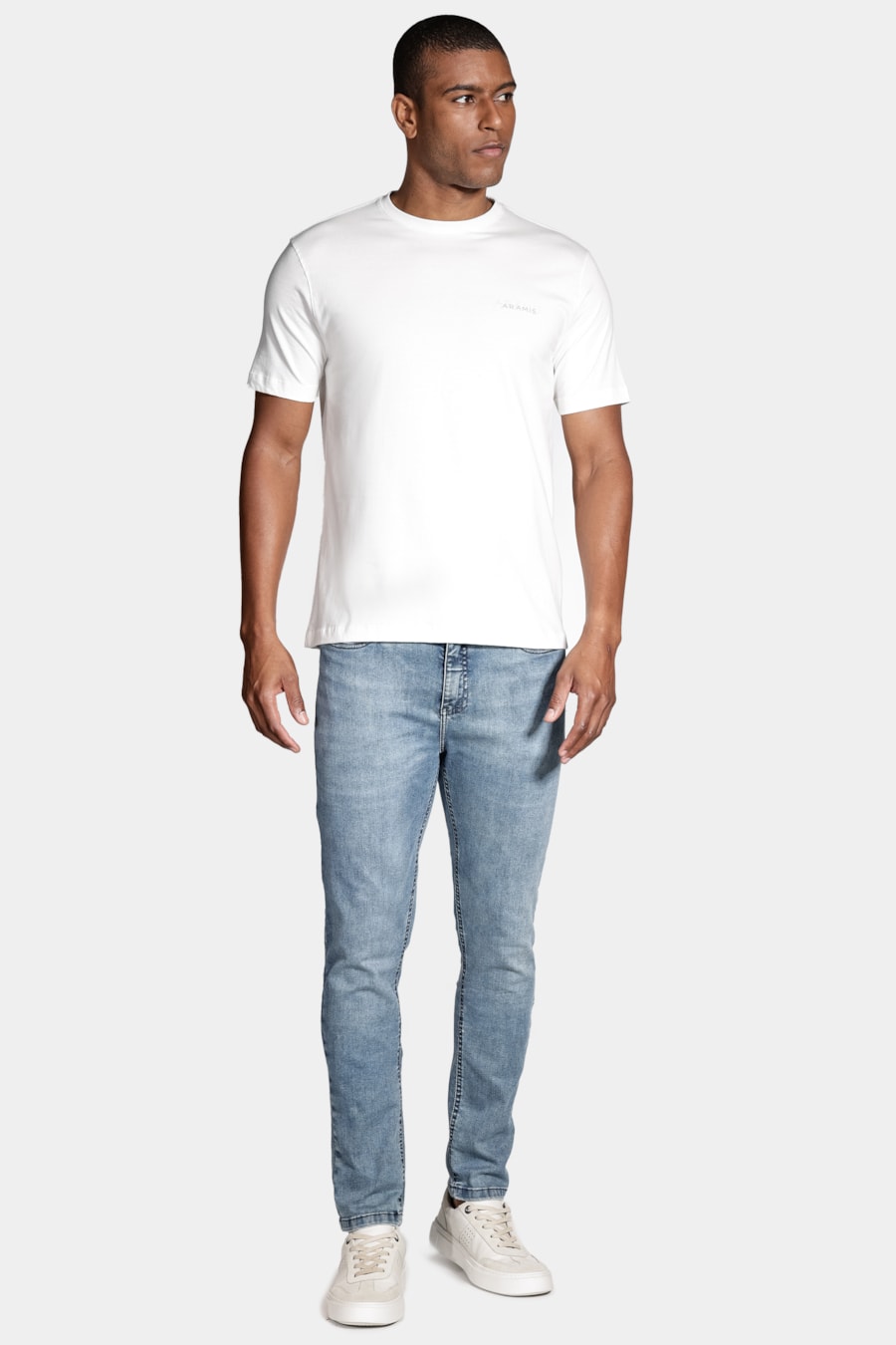 Camiseta Manga Curta Aramis Duplo Off White — foto 2 de 5