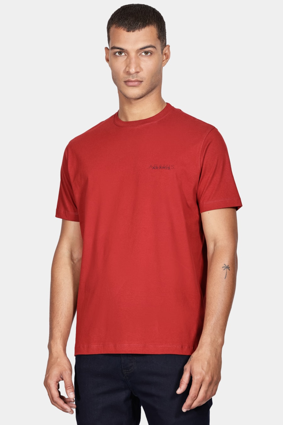 Camiseta Manga Curta Aramis Duplo Vermelho Carmim — foto 1 de 5