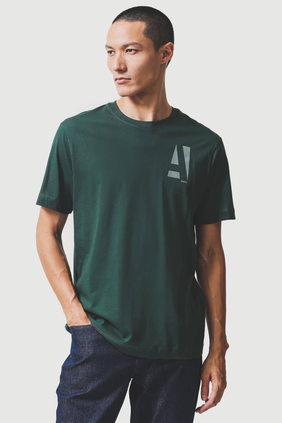 Camiseta Manga Curta Aramis Estampa a Clássico Floresta 118 — foto 1 de 5