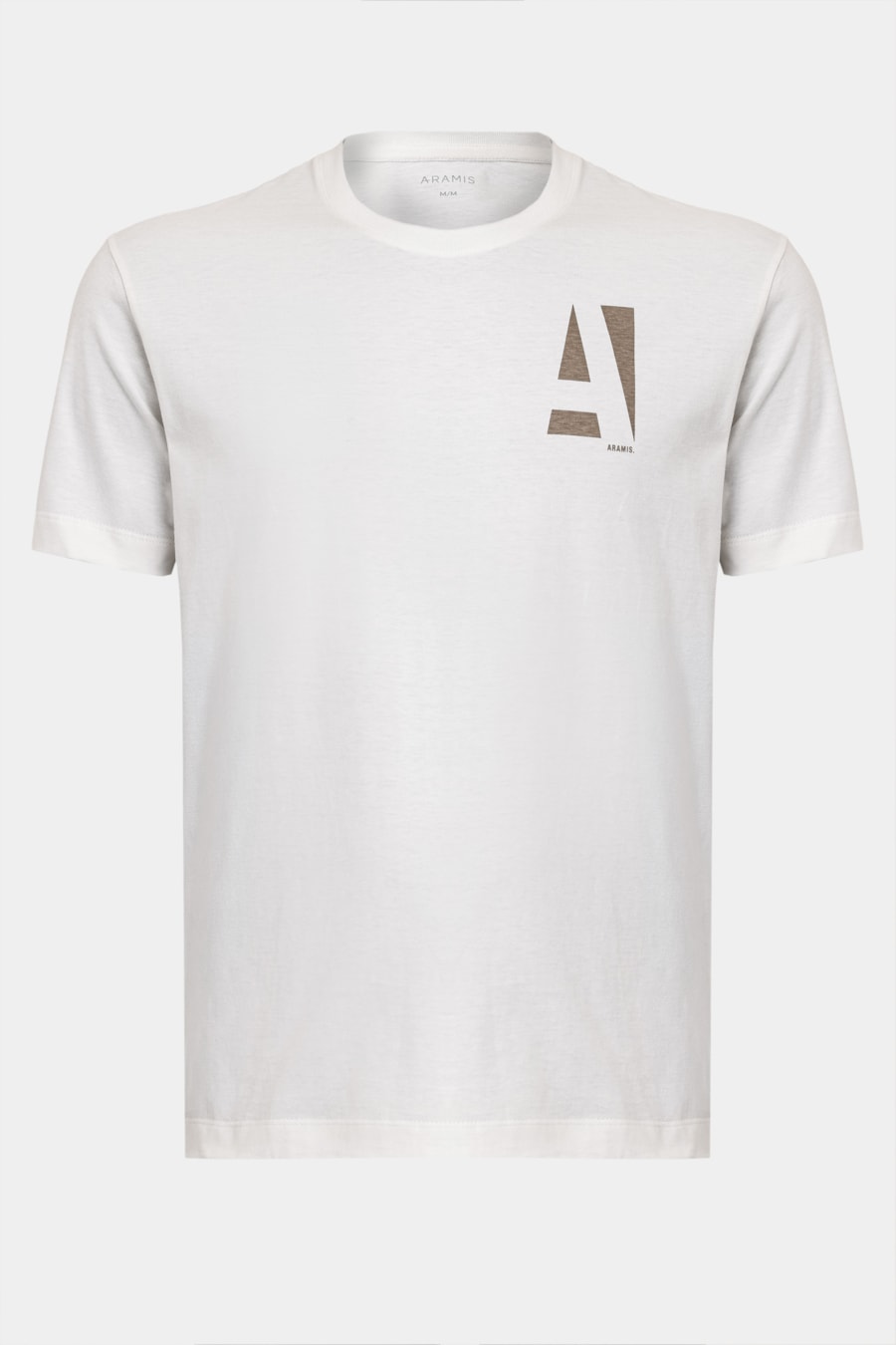 Camiseta Manga Curta Aramis Estampa a Clássico Off White — foto 5 de 5