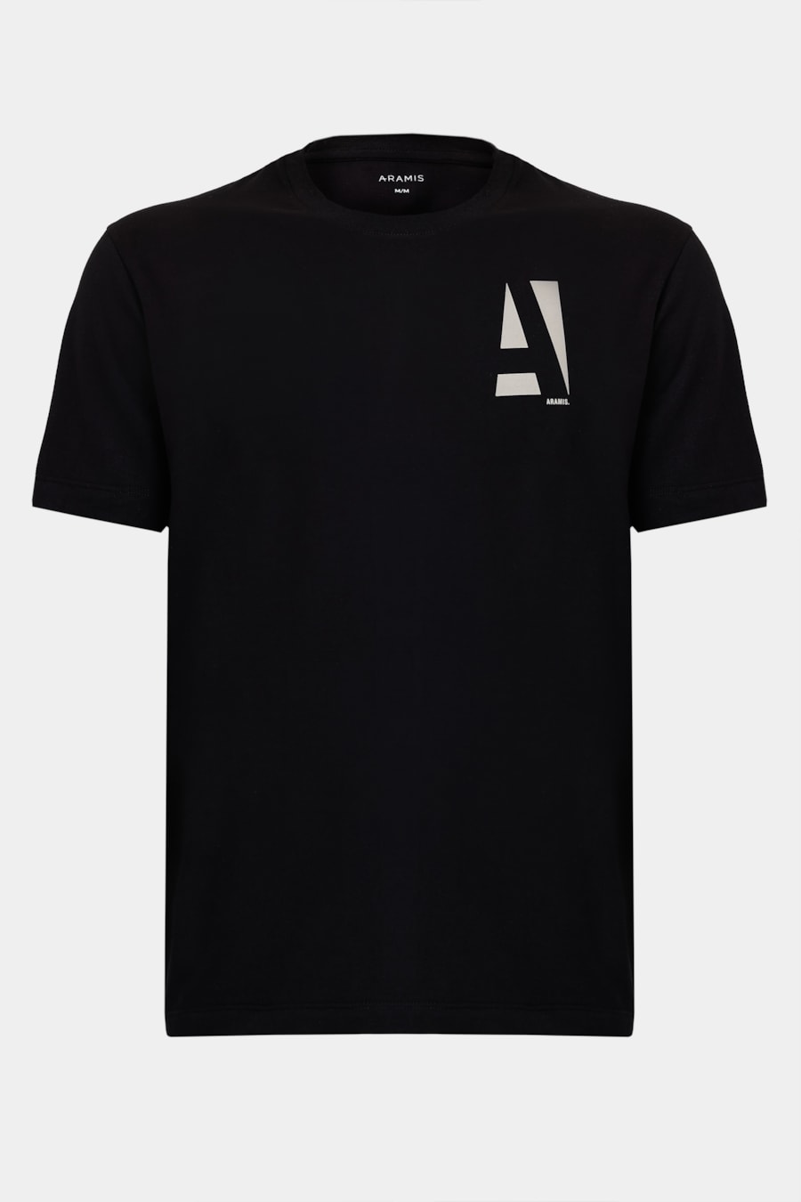 Camiseta Manga Curta Aramis Estampa a Clássico Preto — foto 5 de 5