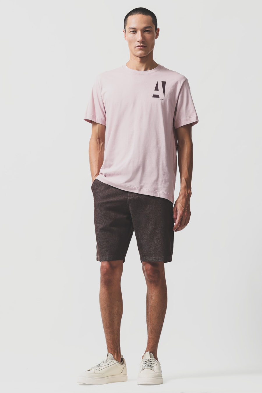 Camiseta Manga Curta Aramis Estampa a Clássico Rosa Seco 116 — foto 2 de 5