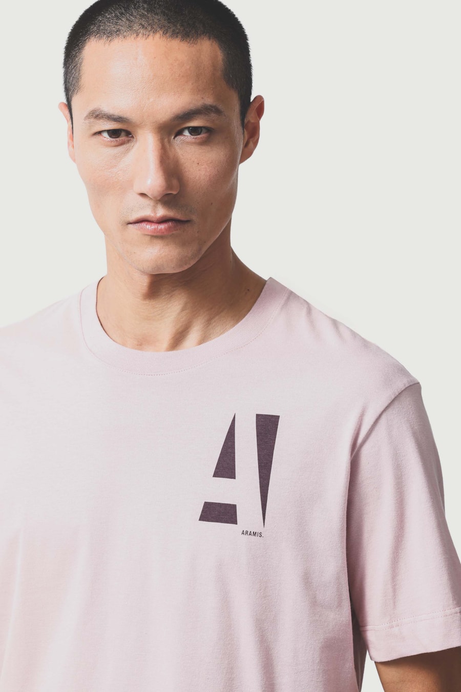 Camiseta Manga Curta Aramis Estampa a Clássico Rosa Seco 116 — foto 3 de 5