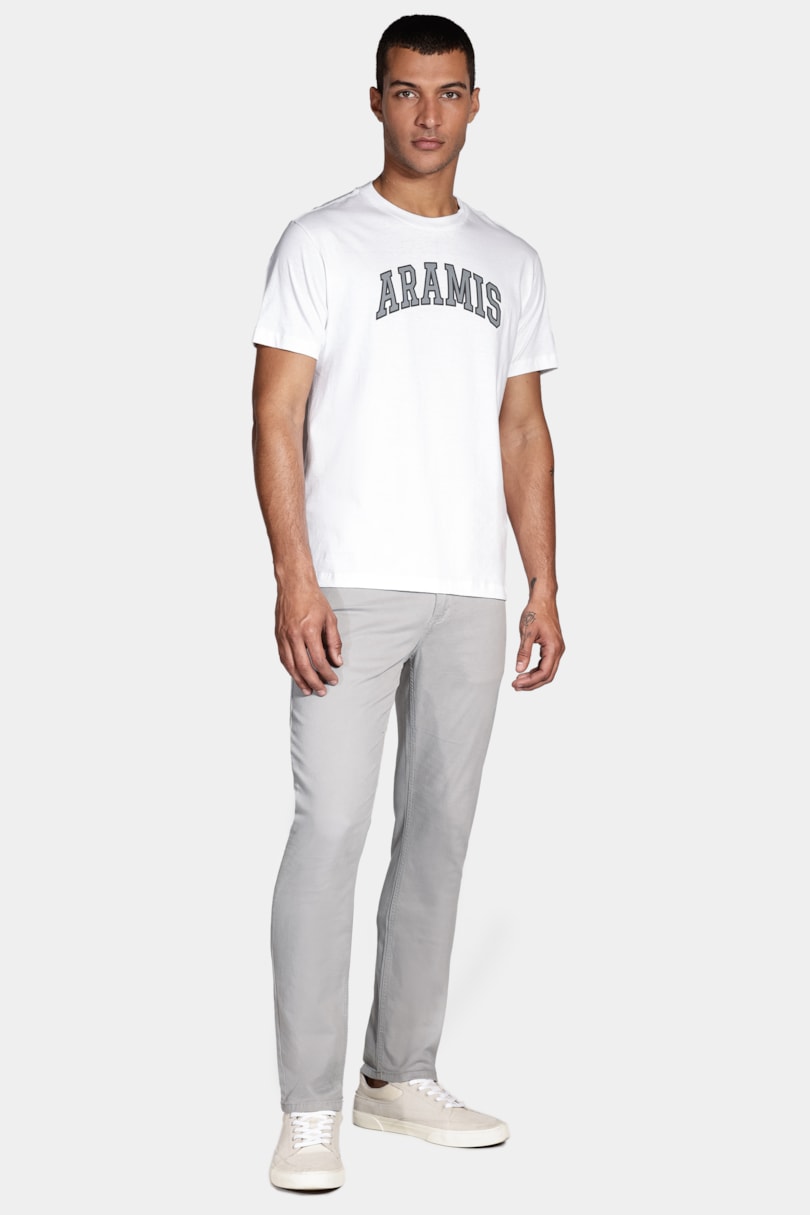 Camiseta Manga Curta Aramis New College Branco