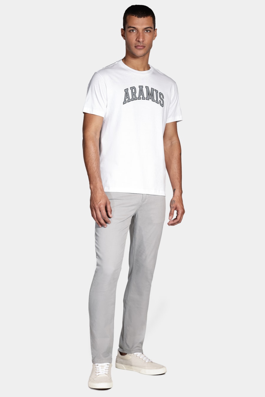 Camiseta Manga Curta Aramis New College Branco — foto 2 de 5