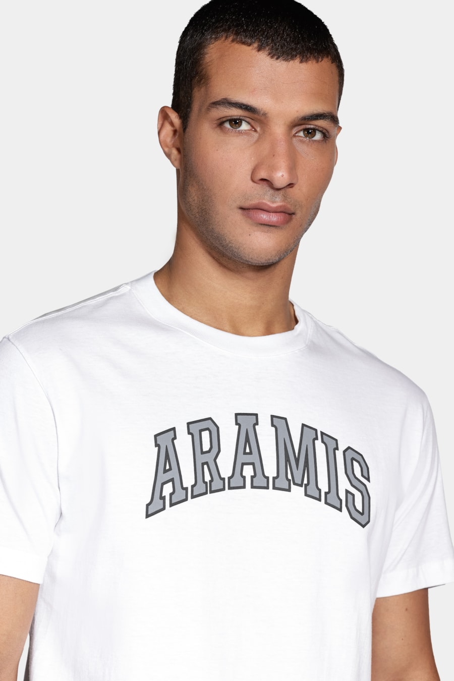 Camiseta Manga Curta Aramis New College Branco — foto 3 de 5