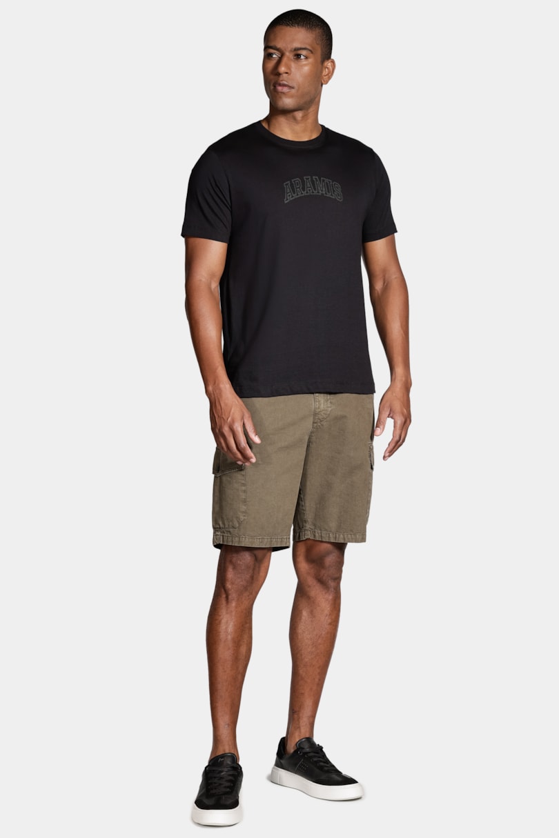 Camiseta Manga Curta Aramis Outline Preto