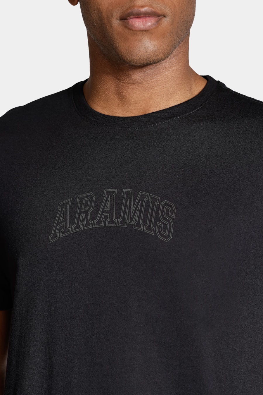 Camiseta Manga Curta Aramis Outline Preto — foto 3 de 5