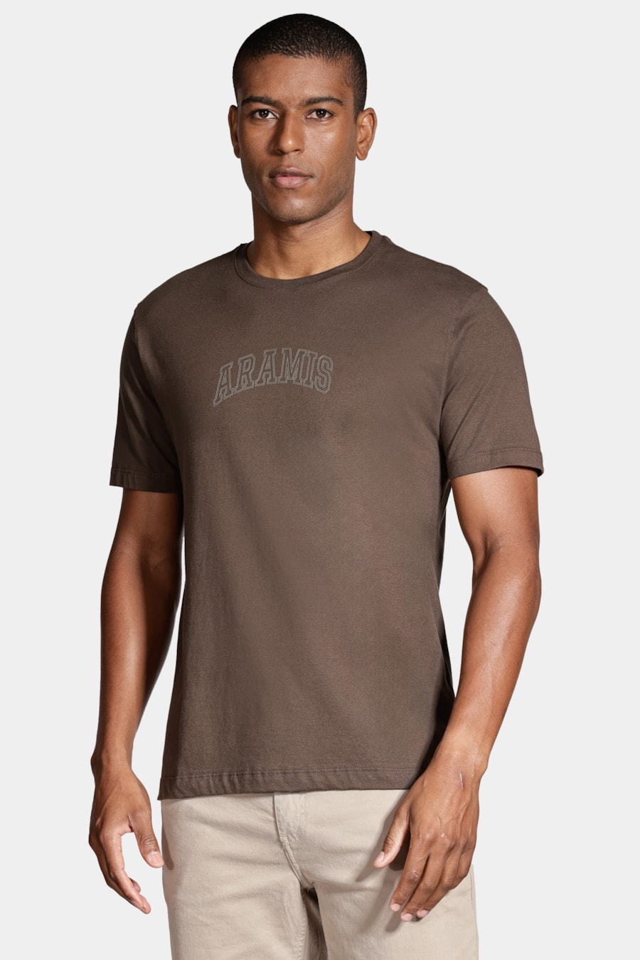 Camiseta Manga Curta Aramis Outline Verde Militar — foto 1 de 5