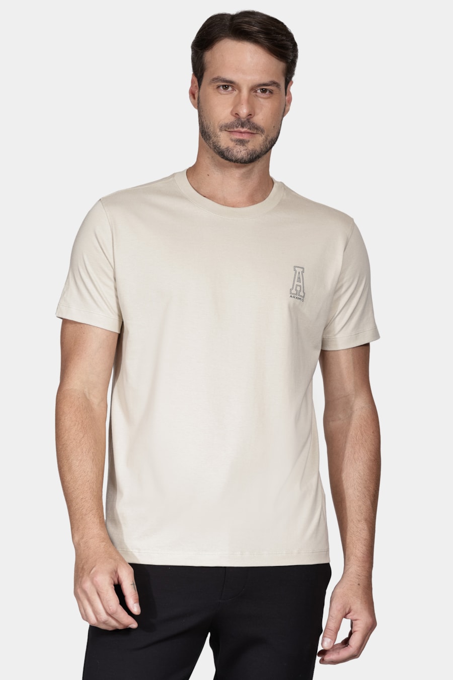 Camiseta Manga Curta Aramis Preppy Areia — foto 1 de 4