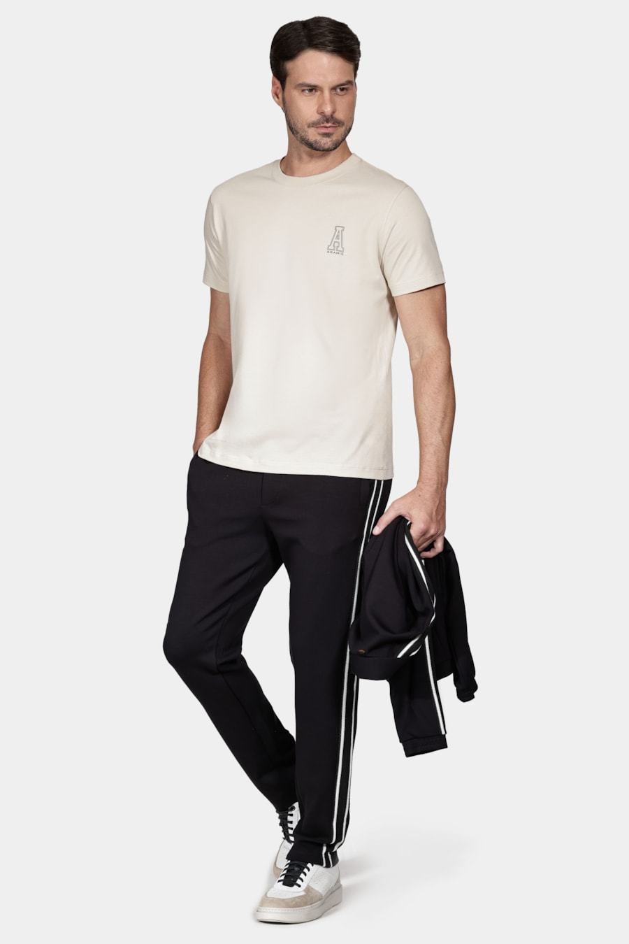 Camiseta Manga Curta Aramis Preppy Areia — foto 2 de 4