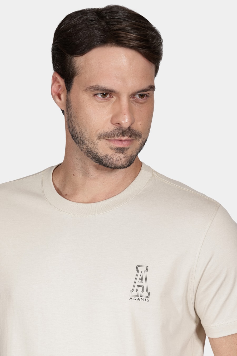 Camiseta Manga Curta Aramis Preppy Areia — foto 3 de 4