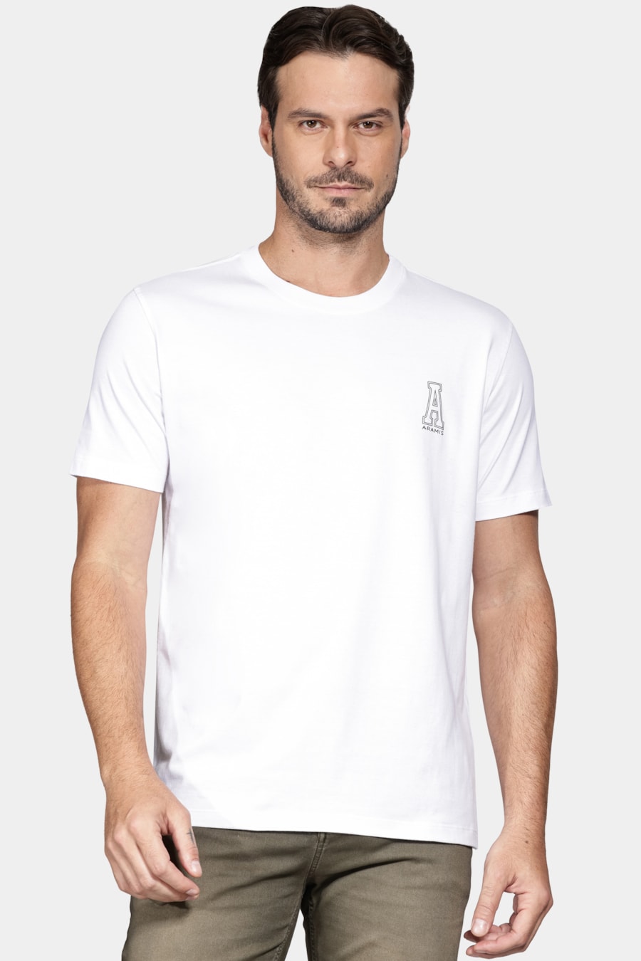 Camiseta Manga Curta Aramis Preppy Branco — foto 1 de 5