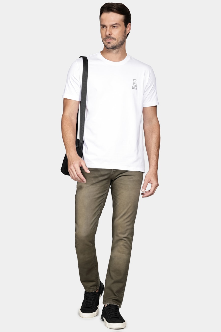 Camiseta Manga Curta Aramis Preppy Branco — foto 2 de 5
