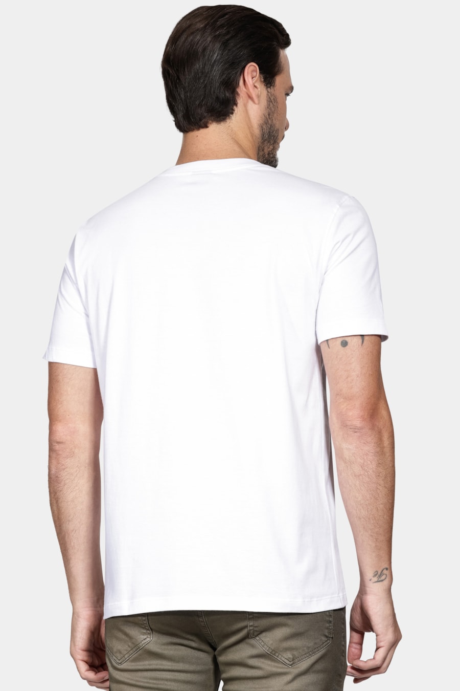 Camiseta Manga Curta Aramis Preppy Branco — foto 4 de 5