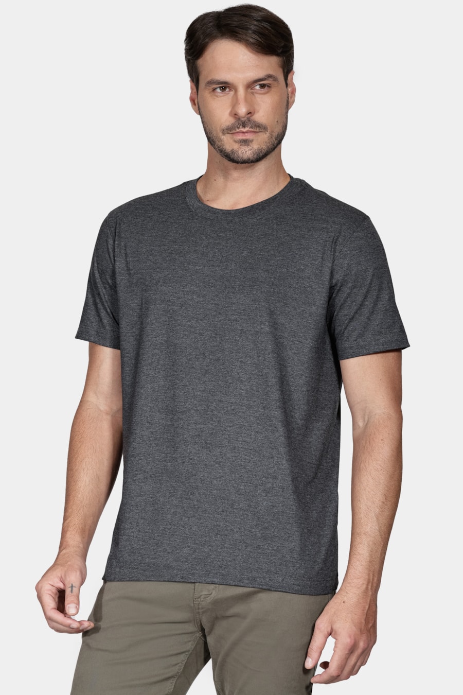 Camiseta Manga Curta Aramis Preppy Grafite Mescla — foto 1 de 4