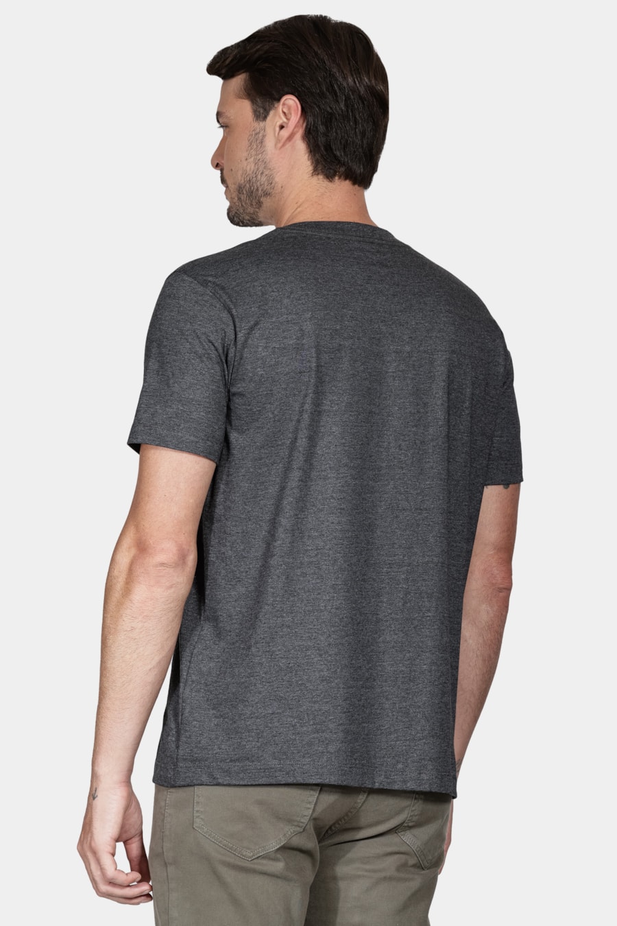Camiseta Manga Curta Aramis Preppy Grafite Mescla — foto 4 de 4